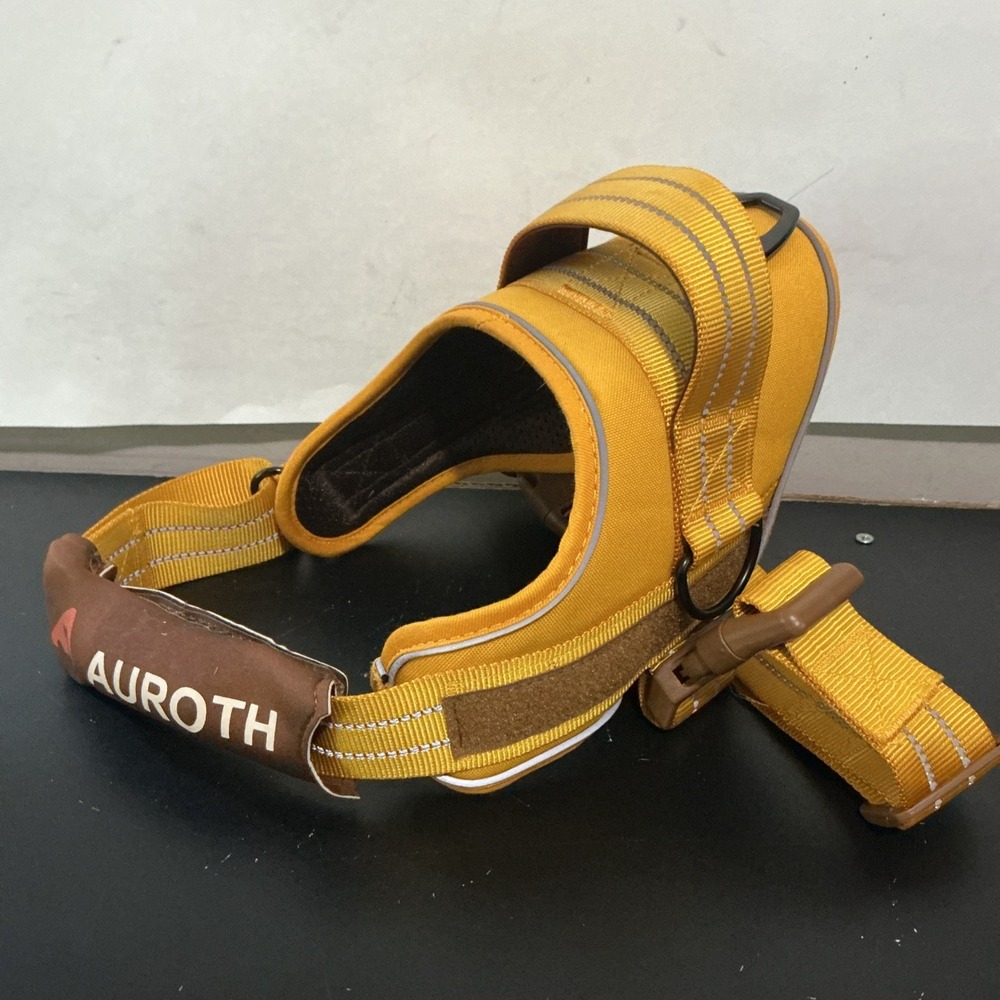Auroth No Pull Dog Harness Yellow Gold Size LARGE
